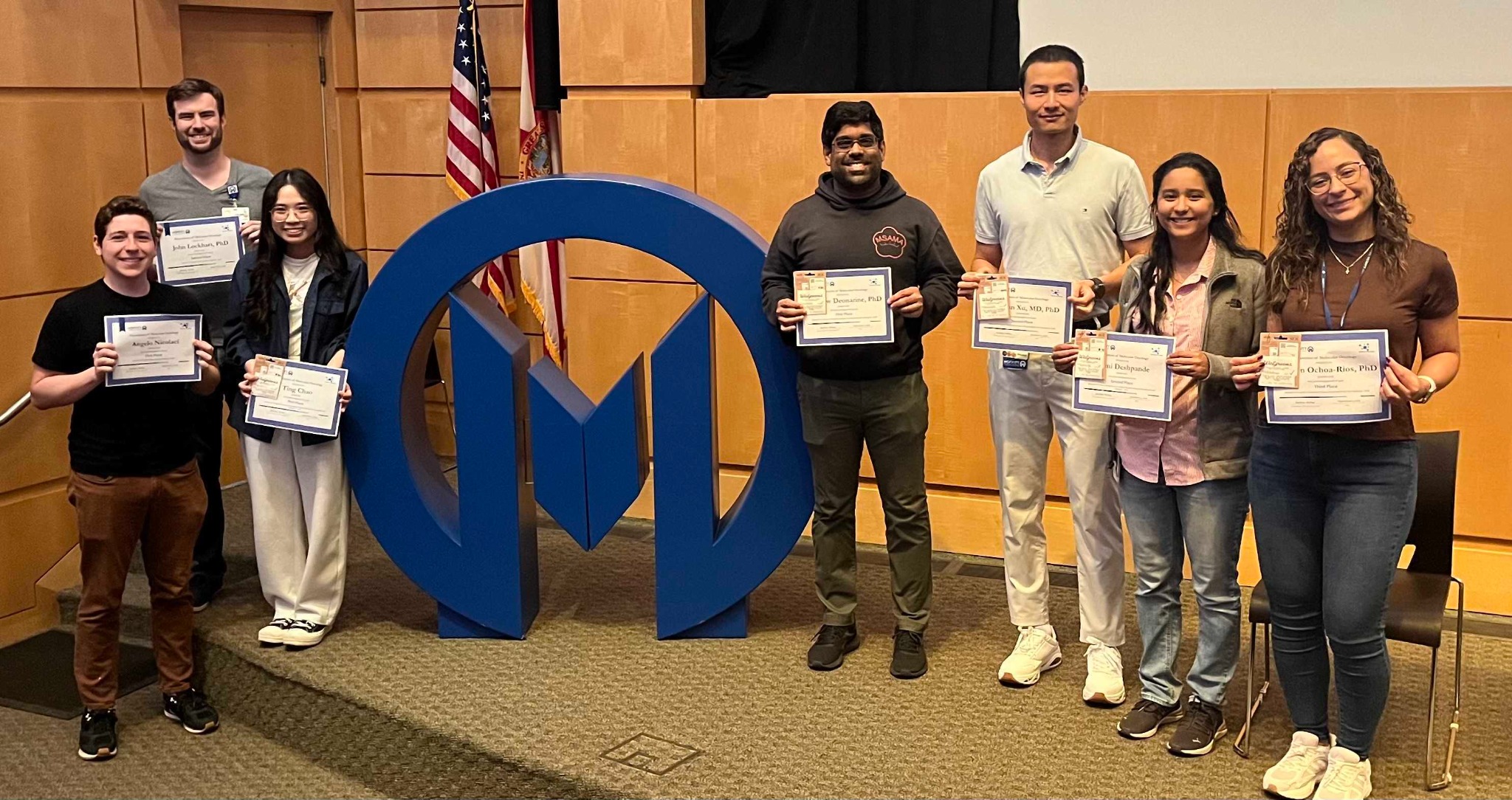 Award recipients at the Molecular Oncology Research in Progress seminar
